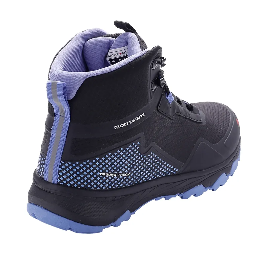 Imagen 2 de 5 de Zapatillas Montagne Bota Trekking Ground Treck-NEGRO/VIOLETA