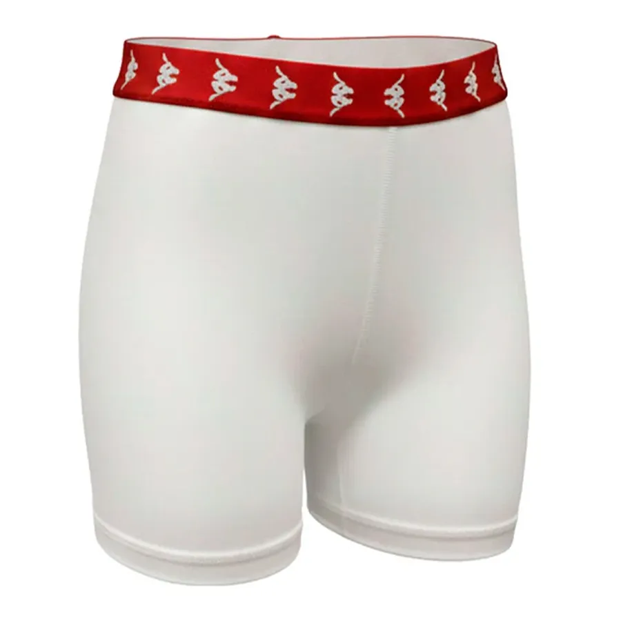 Imagen 1 de 3 de Calza Kappa Biker Banda 222-BLANCO/ROJO