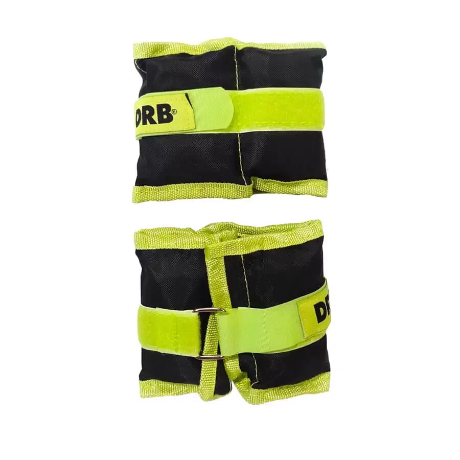 Imagen 2 de 3 de Par Pesas Tob Muñ 500gr Drb DRB-NEGRO/LIMA