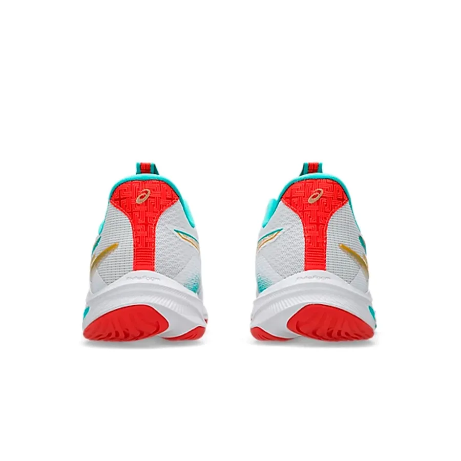 Imagen 5 de 6 de Zapatillas Asics Netburner Ballistic Ff Mt 4 M-BLANCO/TURQUESA/ROJO