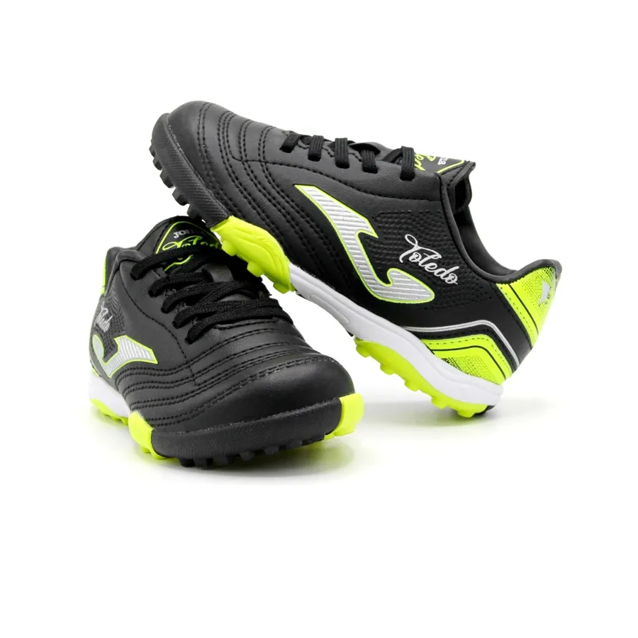 Imagen 3 de 5 de Botines Joma Toledo Turf Jr V4-NEGRO