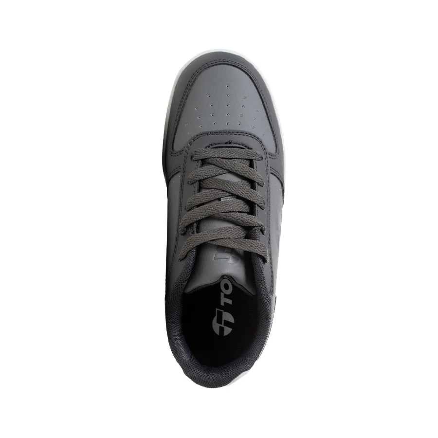Imagen 2 de 5 de Zapatillas Topper Segovia Kids-GRIS/NEGRO/BLANCO