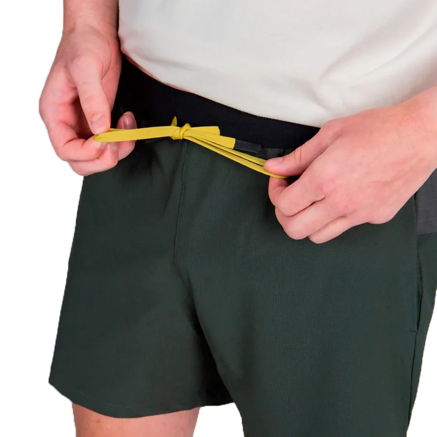 Imagen 3 de 6 de Saucony Shorts  Explorer Utility 5-VERDE OLIVA/AMARILLO