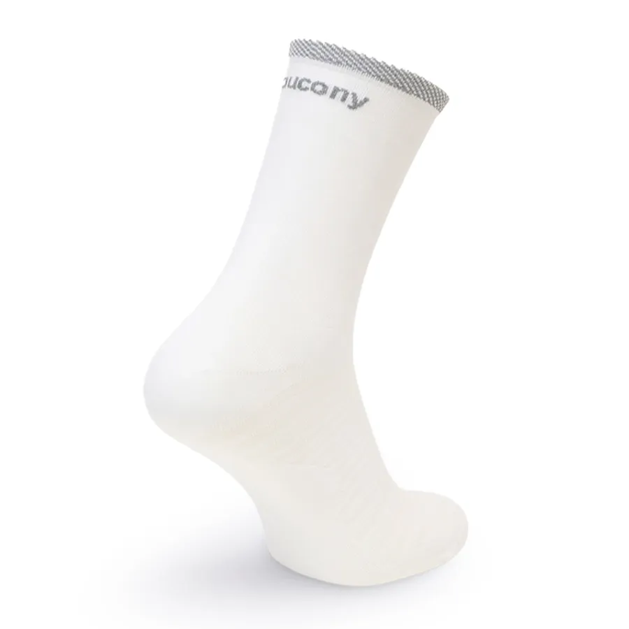 Imagen 4 de 5 de Medias Saucony Endorphin Crew 2 Packs-BLANCO/GRIS/NEGRO