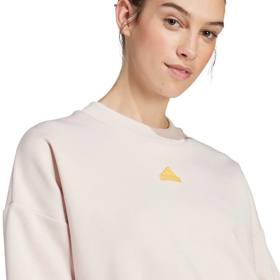 Imagen 4 de 5 de Buzo adidas Future Icon 3 Stripes-NUDE/AMARILLO