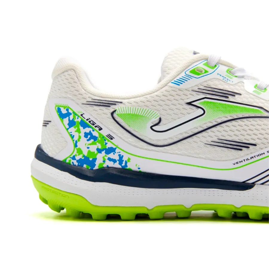 Imagen 6 de 7 de Botines Joma Liga 5 Tf-BLANCO/LIMA