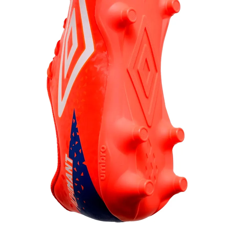 Imagen 5 de 6 de Botines Umbro Adamant Jr-CORAL FLUOR/BLANCO