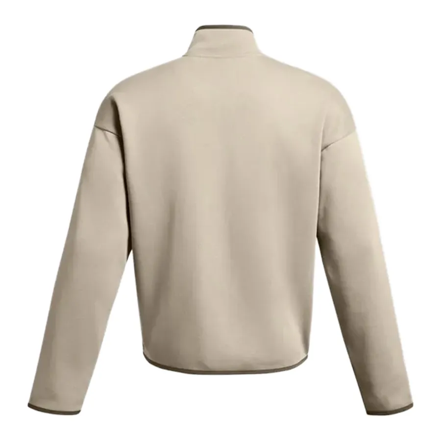 Imagen 3 de 4 de Campera Under Armour Project Rock Essential Full Zip-NATURAL