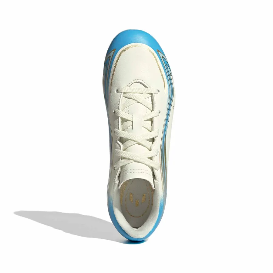 Imagen 3 de 7 de Botines adidas F50 Messi Club Fg-BLANCO/CELESTE/DORADO