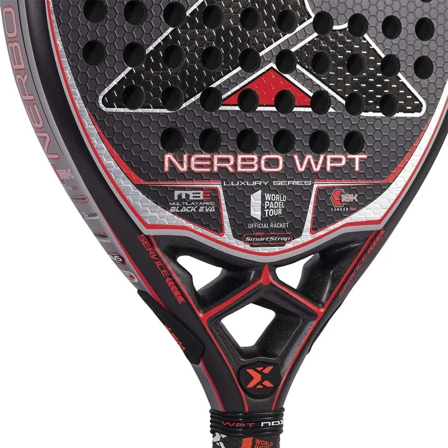 Imagen 4 de 7 de Paleta Nox Nerbo World Padel Tour Official 2022-NEGRO/ROJO/GRIS