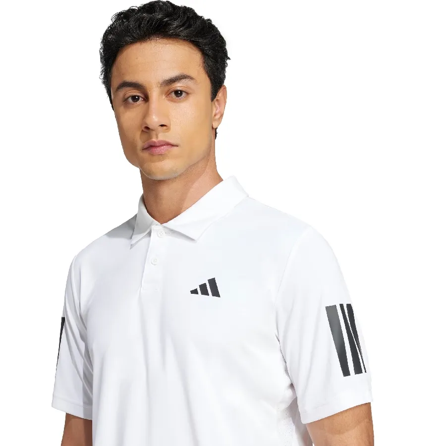 Imagen 3 de 5 de Remera adidas Club Tennis 3 Stripes-BLANCO