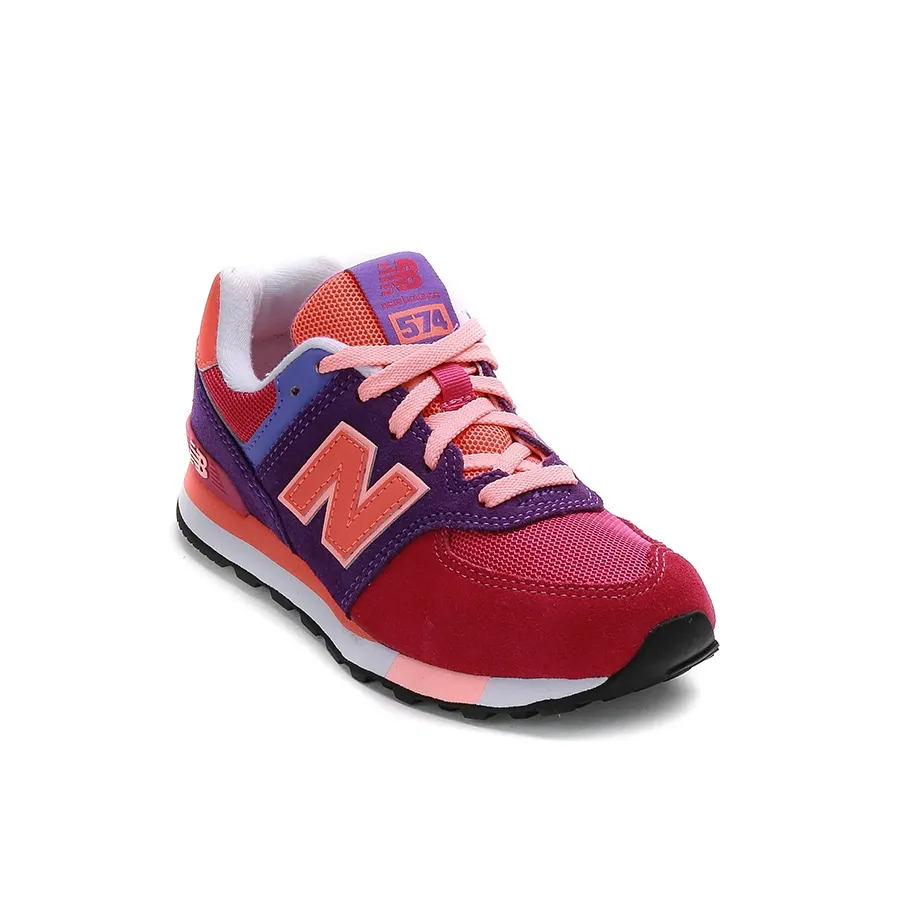 Imagen 0 de 4 de Zapatillas New Balance 574 Pregrade-VIOLETA/FUCSIA/NARANJA FLUOR