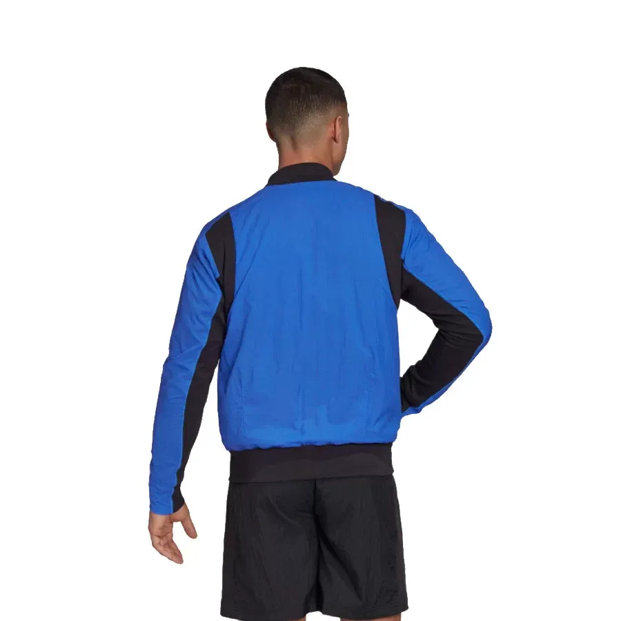 Imagen 2 de 5 de Campera adidas Vrct Light-AZUL/NEGRO
