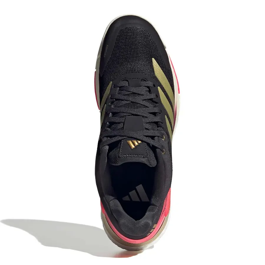 Imagen 3 de 7 de Zapatillas adidas Crazyquick Boost Padel-NEGRO-DORADO-ROSA