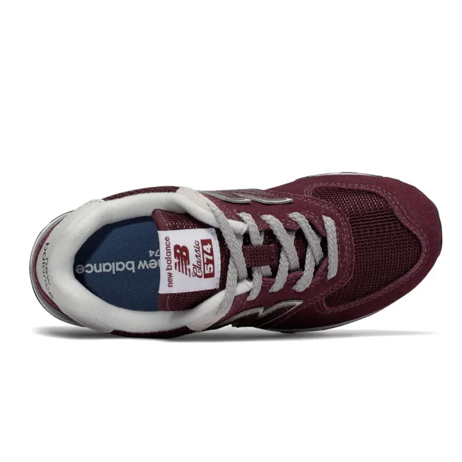 Imagen 2 de 4 de Zapatillas New Balance 574  K-BORDO/BEIGE