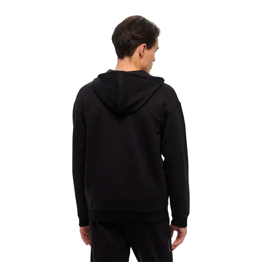 Imagen 1 de 4 de Campera Reebok Athlete full zip-NEGRO/GRIS