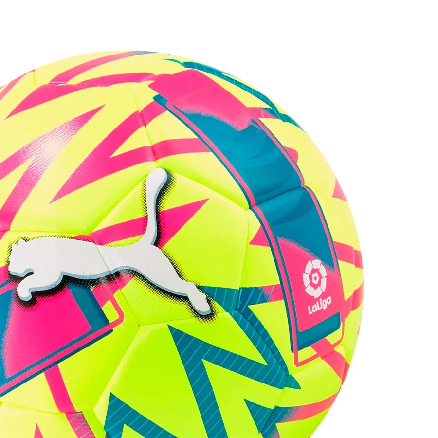 Imagen 1 de 2 de Pelota Puma Orbita Laliga 1-LIMA/FUCSIA/VERDE