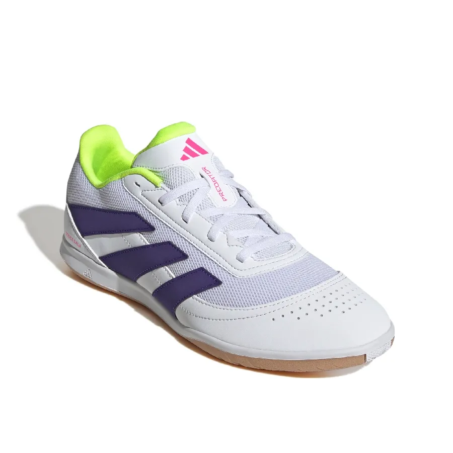 Imagen 1 de 7 de Botines adidas Predator Club In-BLANCO/PURPURA/AMARILLO FLUOR