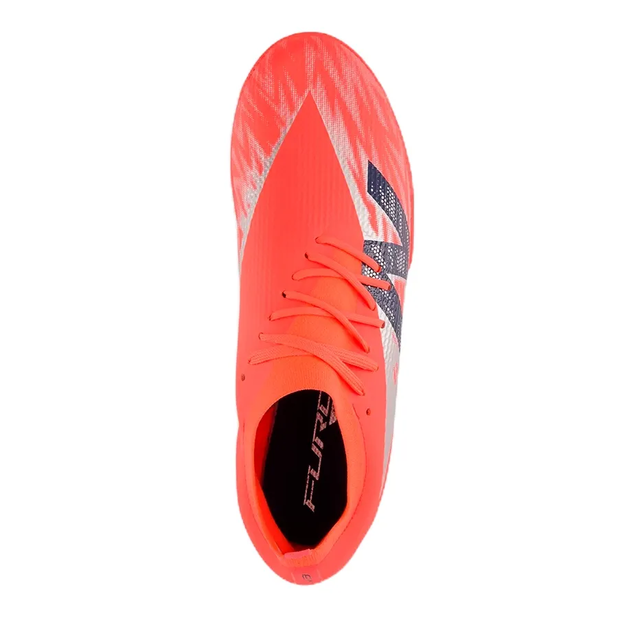 Imagen 3 de 5 de Botines New Balance Furon Team V8-CORAL FLUOR/GRIS