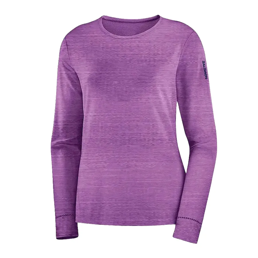 Imagen 0 de 2 de Remera Salomon Pulsar Ls Tee-VIOLETA