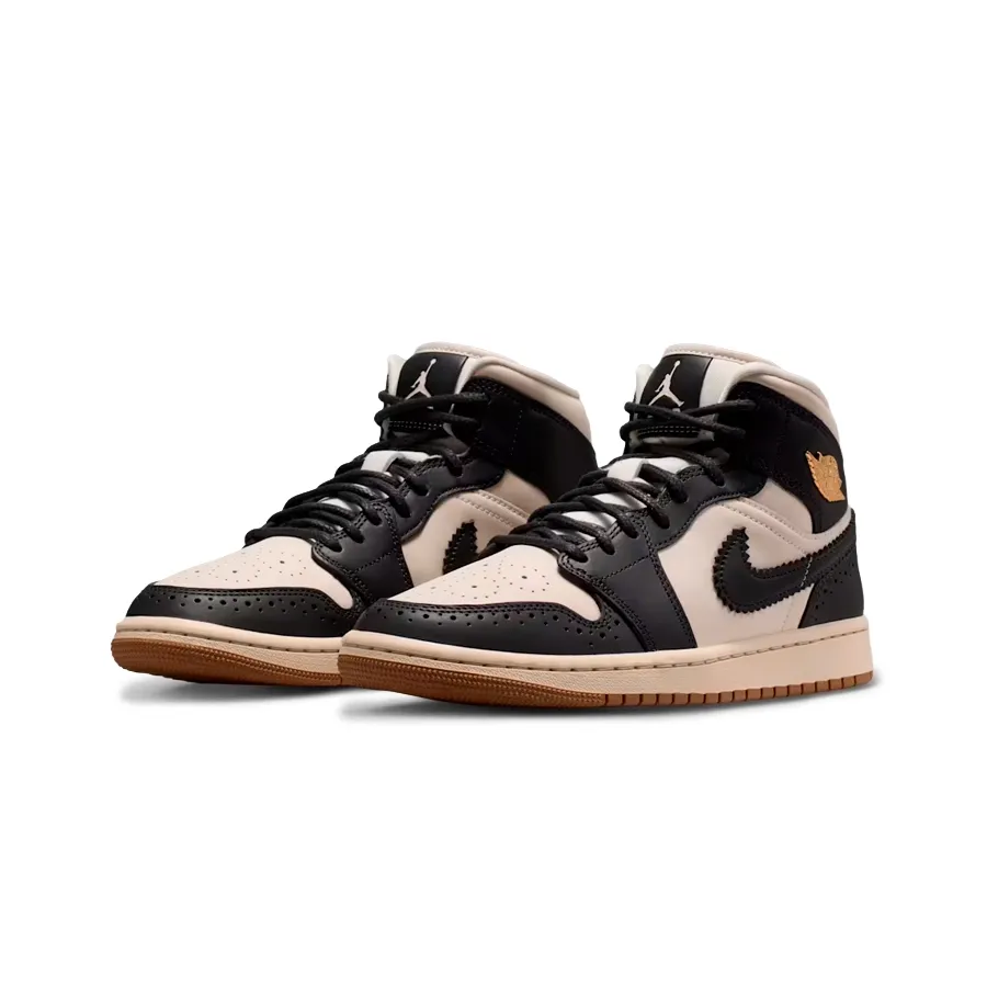 Imagen 2 de 7 de Zapatillas Nike Air Jordan 1 Mid Se-CRUDO/NEGRO