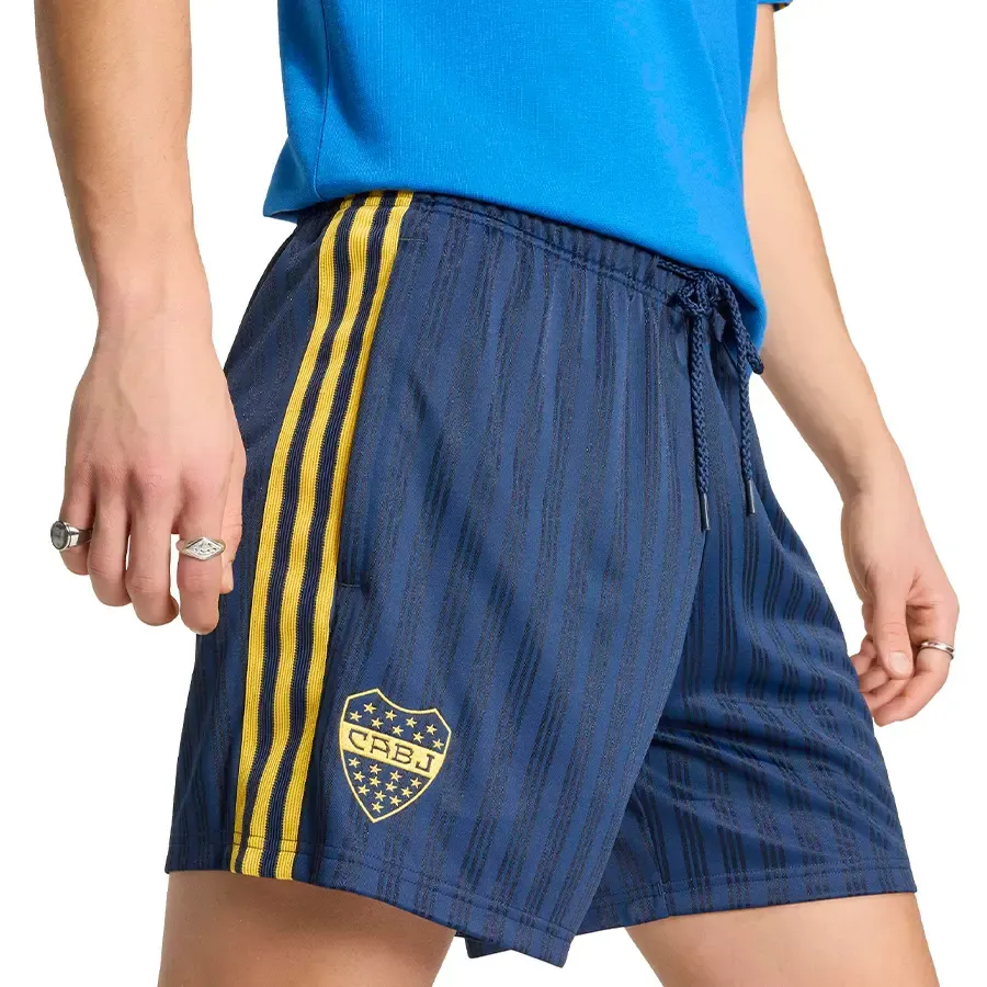 Imagen 3 de 5 de Short adidas originals Boca Juniors-AZUL/AMARILLO
