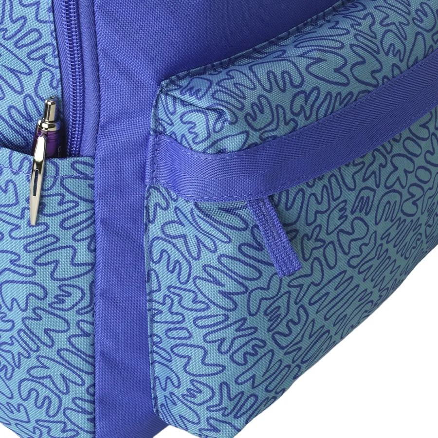 Imagen 2 de 5 de Mochila Nike Scribble-AZUL/CELESTE