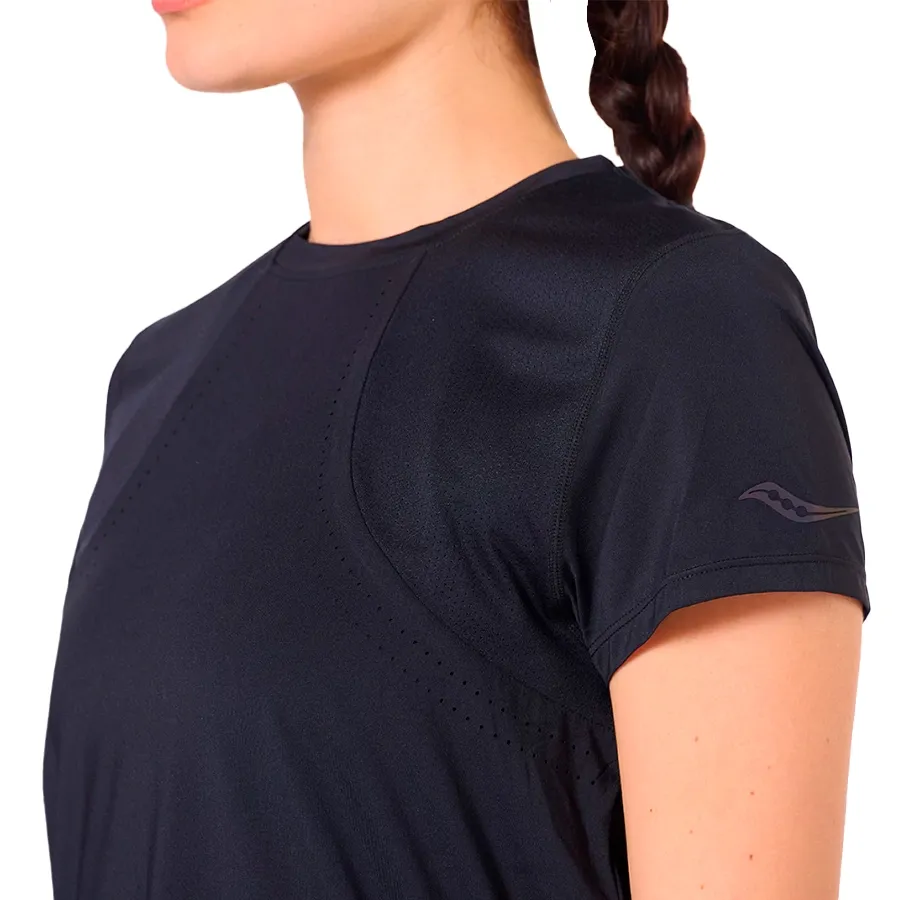 Imagen 3 de 5 de Remera Saucony Hurricane-NEGRO