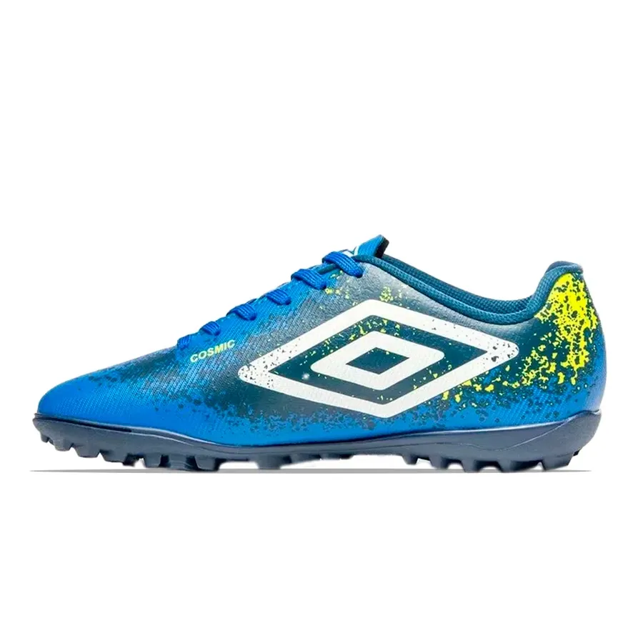 Imagen 2 de 5 de Botines Umbro Cosmic-AZUL/NEGRO/BLANCO