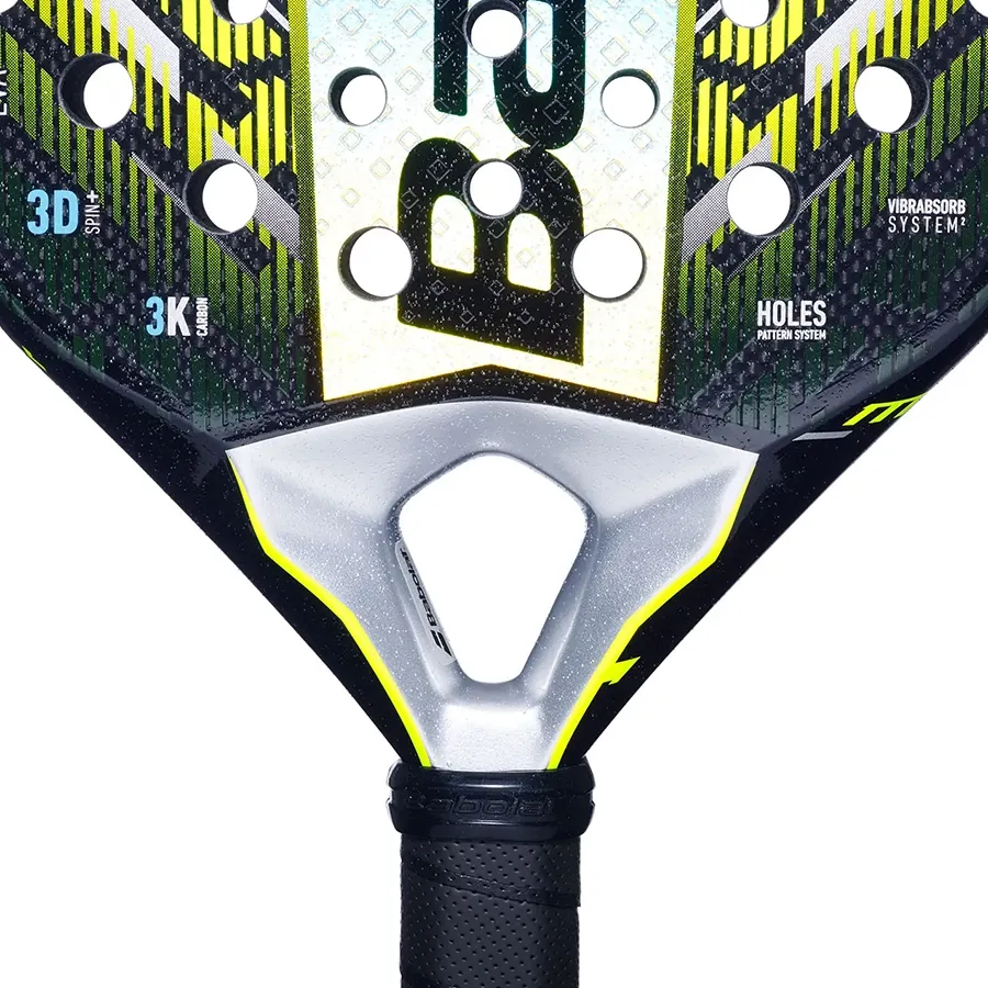 Imagen 4 de 5 de Paleta Babolat Counter Viper 2.5-NEGRO/VERDE FLUOR