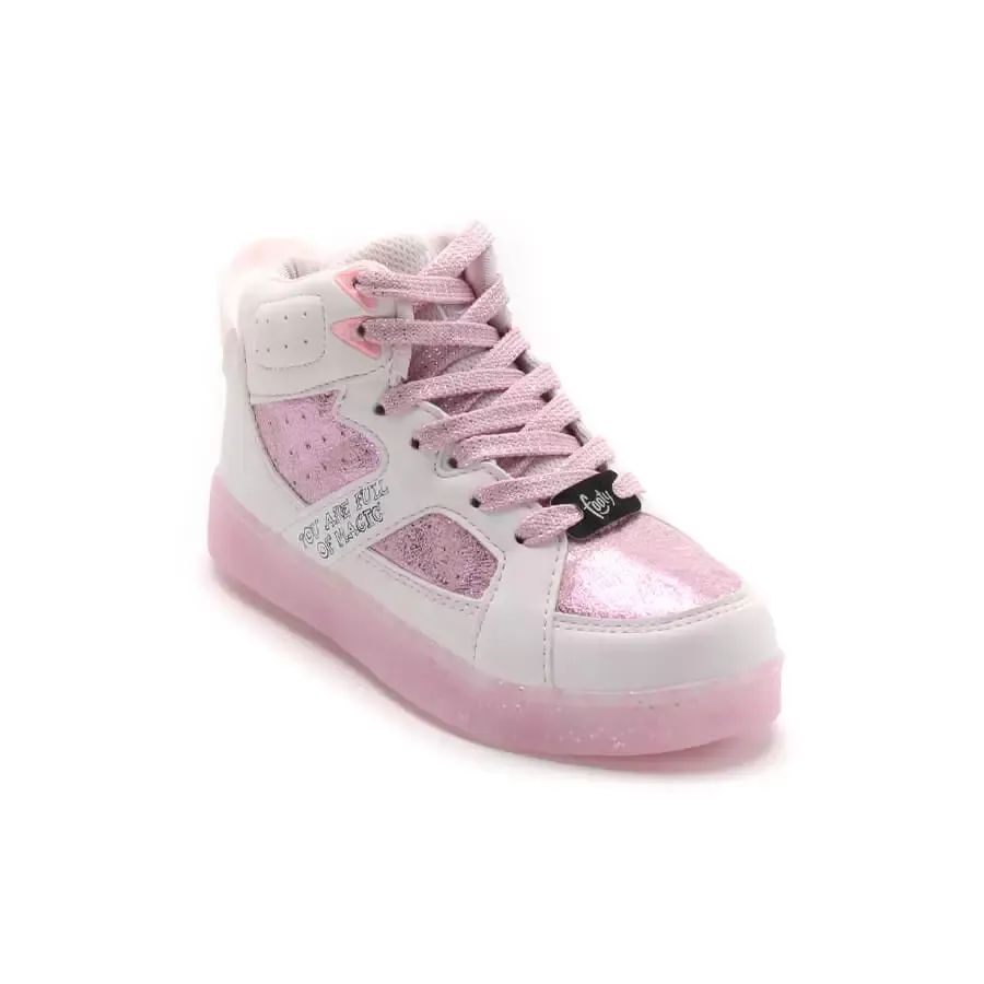 Imagen 3 de 5 de Zapatillas Footy Gamuza-ROSA/BLANCO