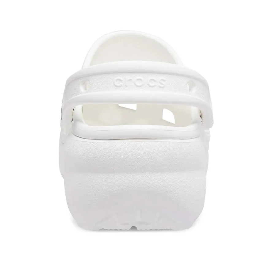 Imagen 1 de 5 de Ojotas Crocs Classic Platform Clog-BLANCO