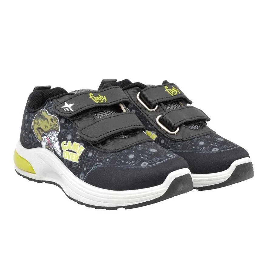 Imagen 4 de 5 de Zapatillas Footy Pop Dino C/Luz-NEGRO/VERDE/BLANCO