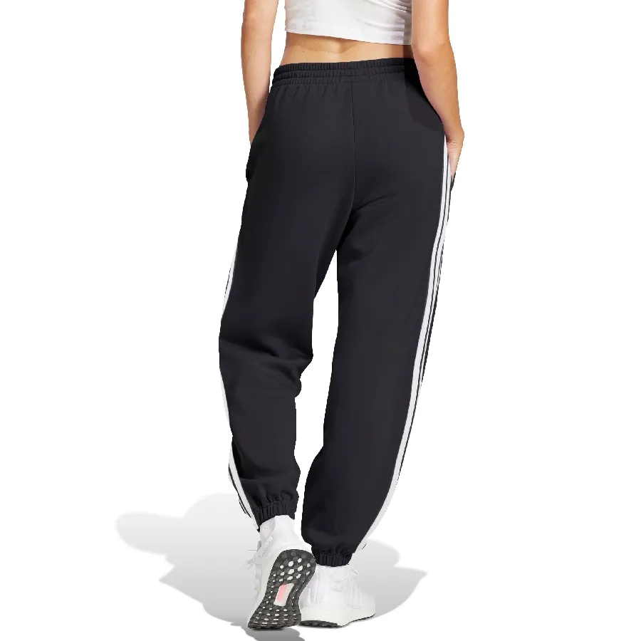 Imagen 1 de 5 de Pantalón adidas Essentials French Terry Cuffed 3 Tiras-NEGRO/BLANCO