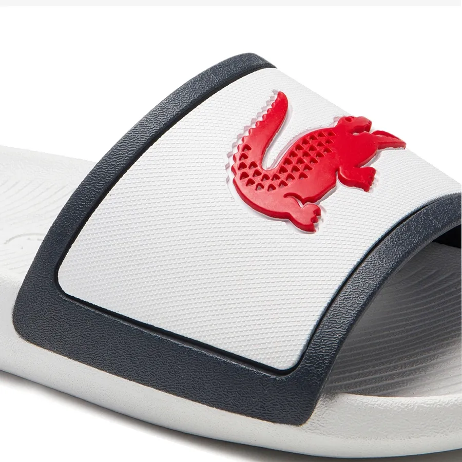 Imagen 4 de 5 de Ojotas Lacoste Croco Slide Tri3 Cma-BLANCO/MARINO/ROJO