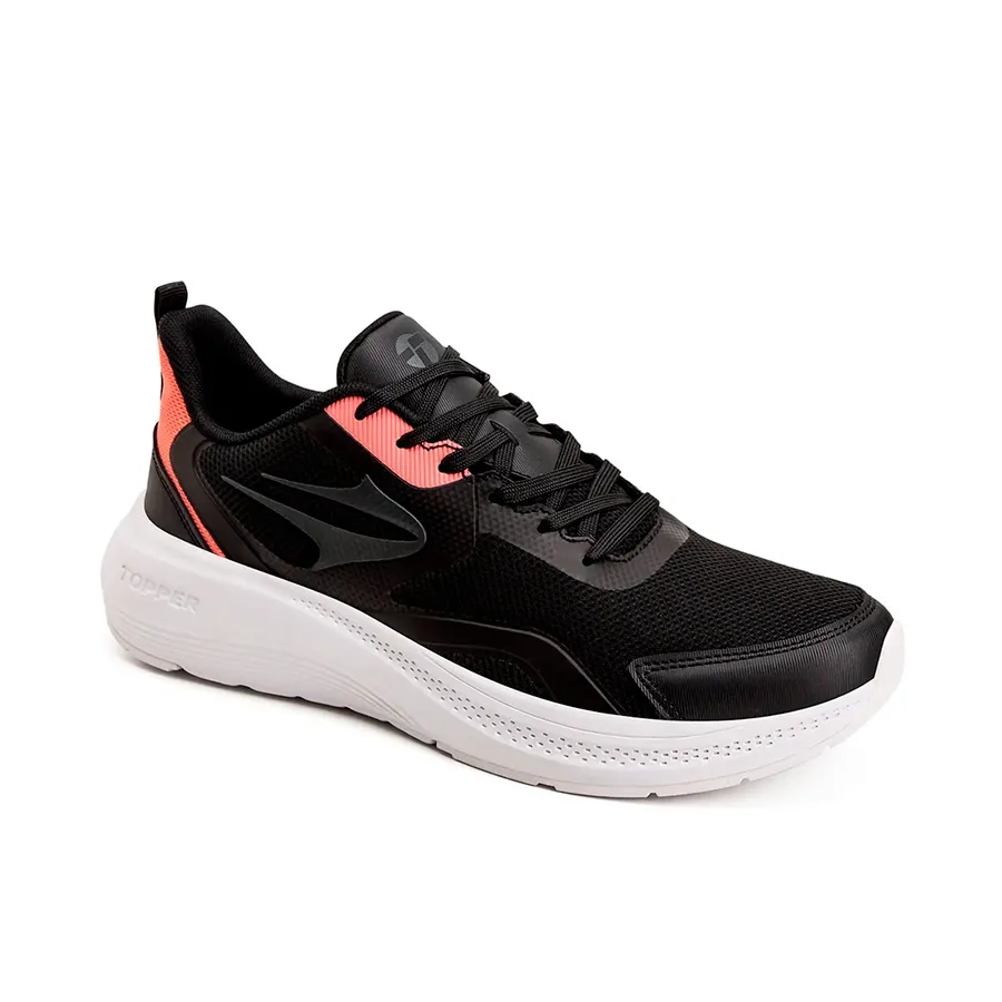 Imagen 1 de 4 de Zapatillas Topper Drive 2-NEGRO/GRIS/CORAL FLUOR