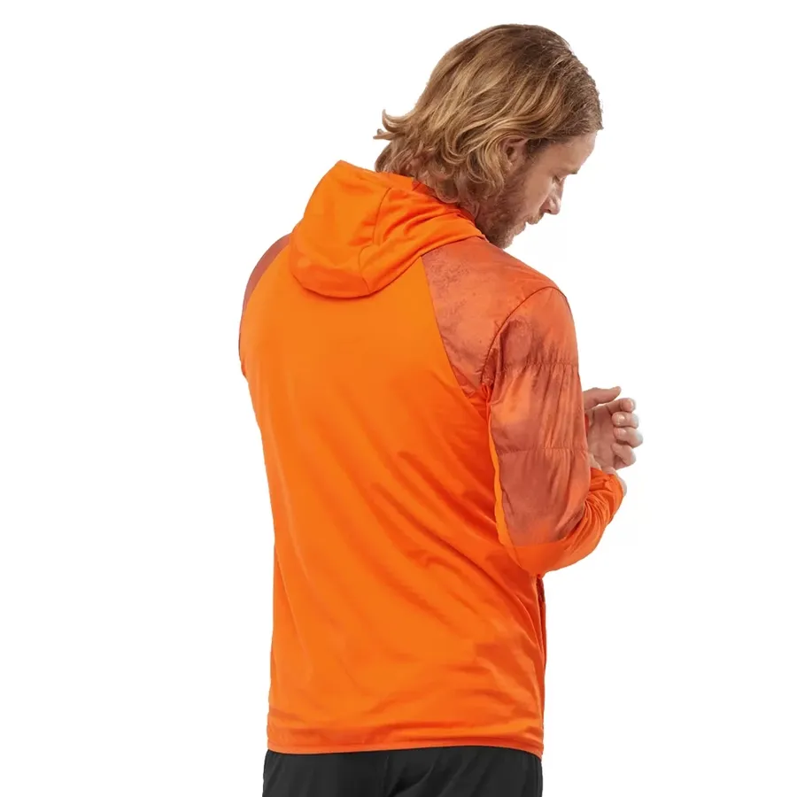 Imagen 2 de 3 de Campera Salomon Outline As Hybrid Mid-NARANJA