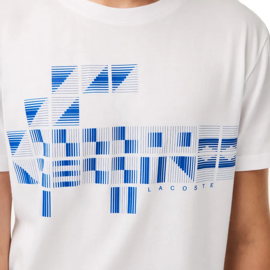 Imagen 4 de 7 de Remera Lacoste Novak Djokovic-BLANCO/AZUL