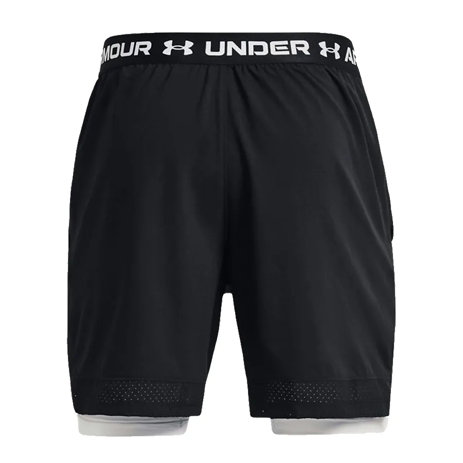 Imagen 3 de 6 de Shorts Under Armour Vanish Woven 2 en 1-NEGRO/BLANCO