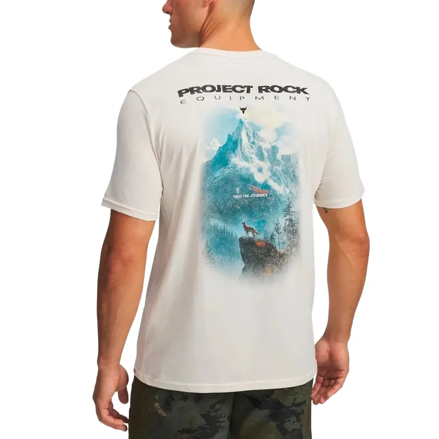 Imagen 1 de 2 de Remera Under Armour Project Rock Q4-BLANCO