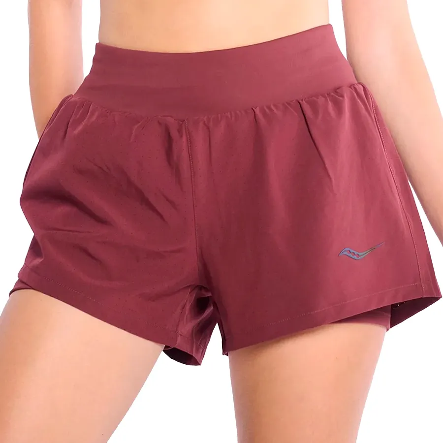 Imagen 0 de 4 de Short Saucony Outpace 2-in-1-VINO