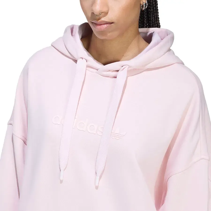 Imagen 3 de 5 de Buzo adidas originals Essentials Linear Oversize-ROSA VIEJO
