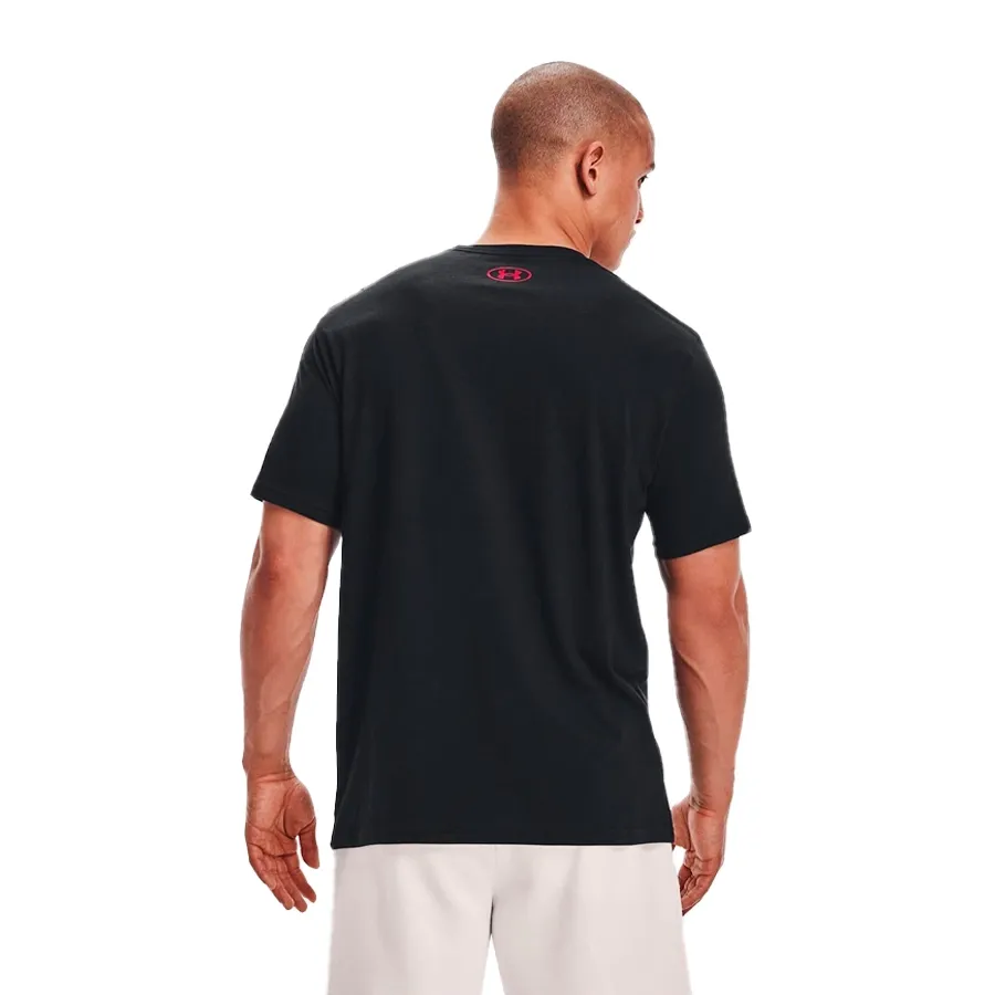 Imagen 3 de 5 de Remera Under Armour Gl Foundation-NEGRO/ROJO/BLANCO