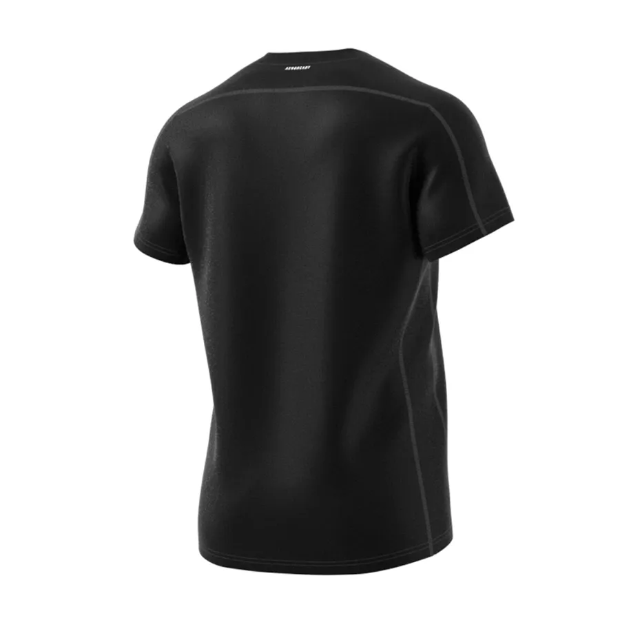 Imagen 2 de 3 de Remera adidas Run Logo M-NEGRO/BLANCO