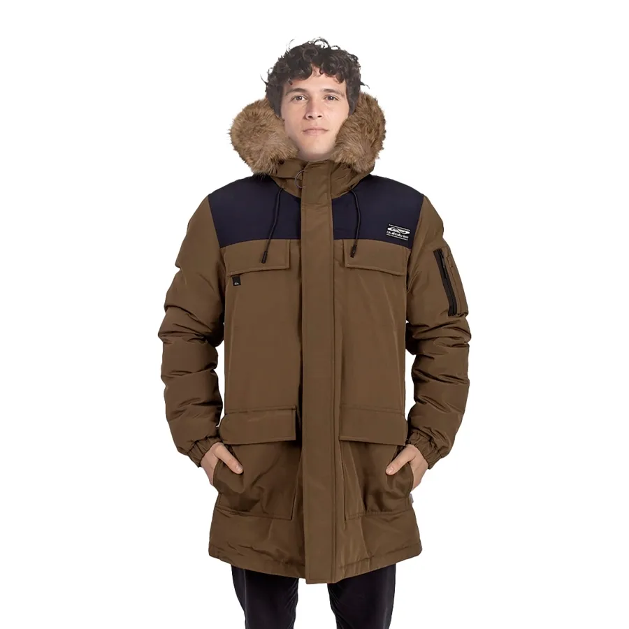 Imagen 0 de 4 de Campera Quiksilver Range Runs-MARRON/NEGRO