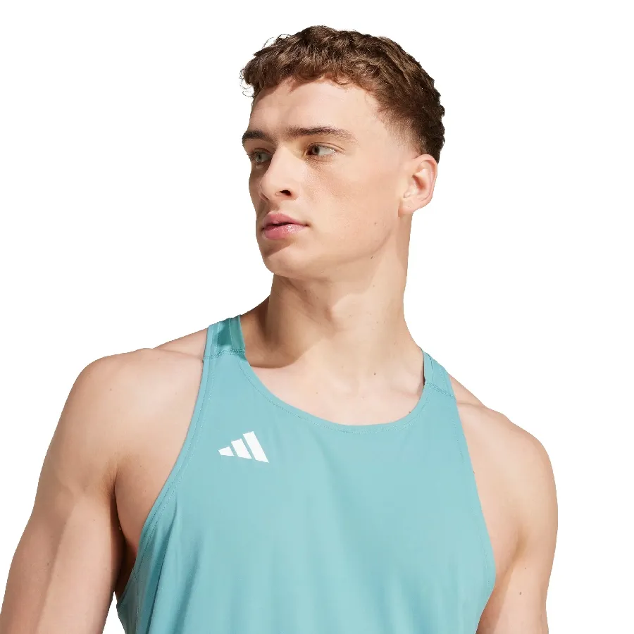 Imagen 3 de 5 de Musculosa adidas Adizero Running Essentials-VERDE AGUA