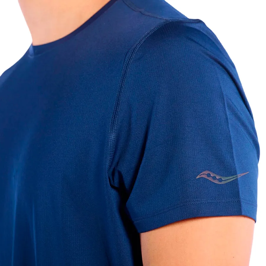 Imagen 3 de 5 de Remera Saucony Stopwatch-MARINO