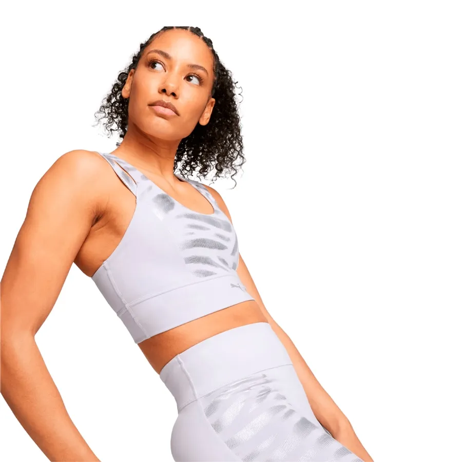 Imagen 3 de 5 de Top Puma Nova Shine Mid Impact Everscul-LILA