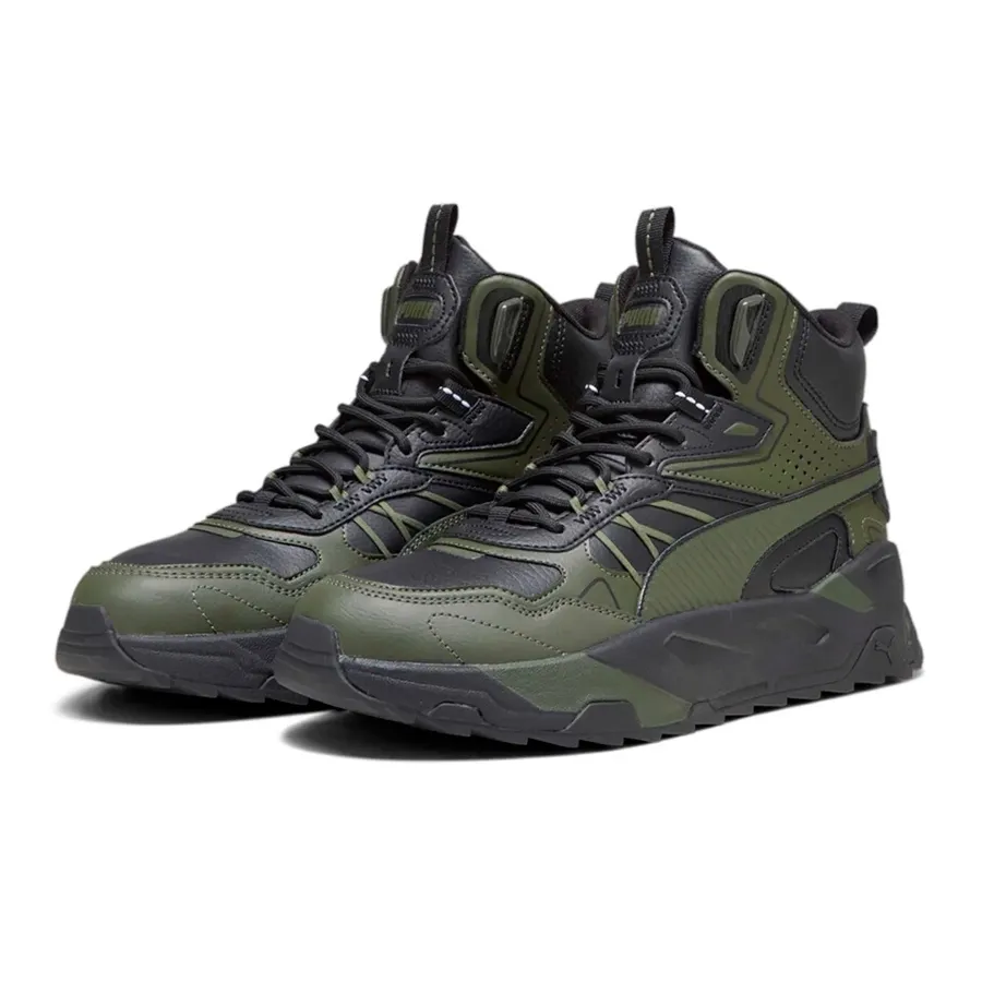 Imagen 3 de 5 de Zapatillas Puma Trinity Mid Hybrid-NEGRO/VERDE MILITAR