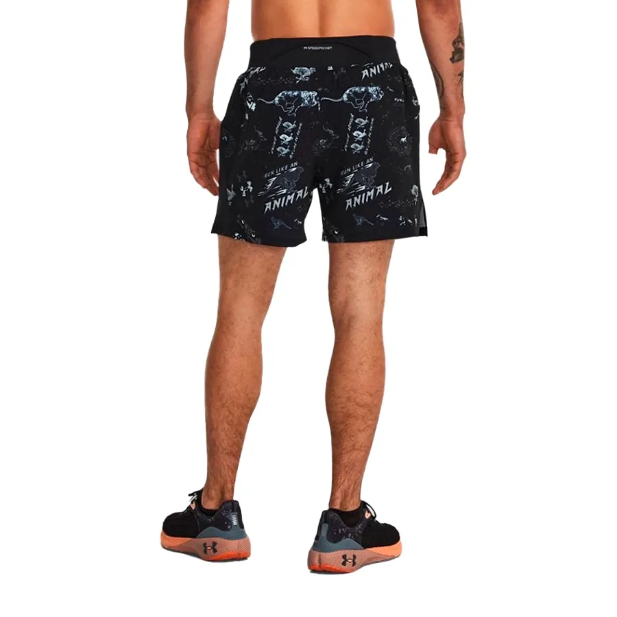 Imagen 1 de 5 de Under Armour Shorts  Run Like An Animal-GRIS/NEGRO